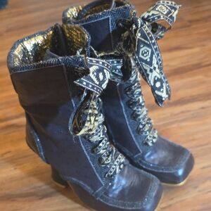 Irregular Choice Sidewalk Booties Victorian Inspired Size 9.5 Or 10